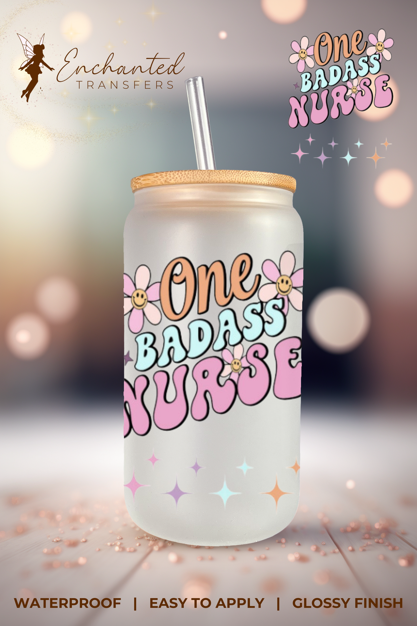 ONE BADASS NURSE (Decal)