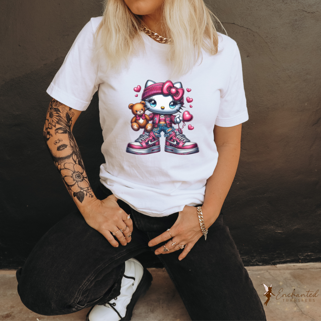 Hood Kitty - Ready to Press DTF Transfer