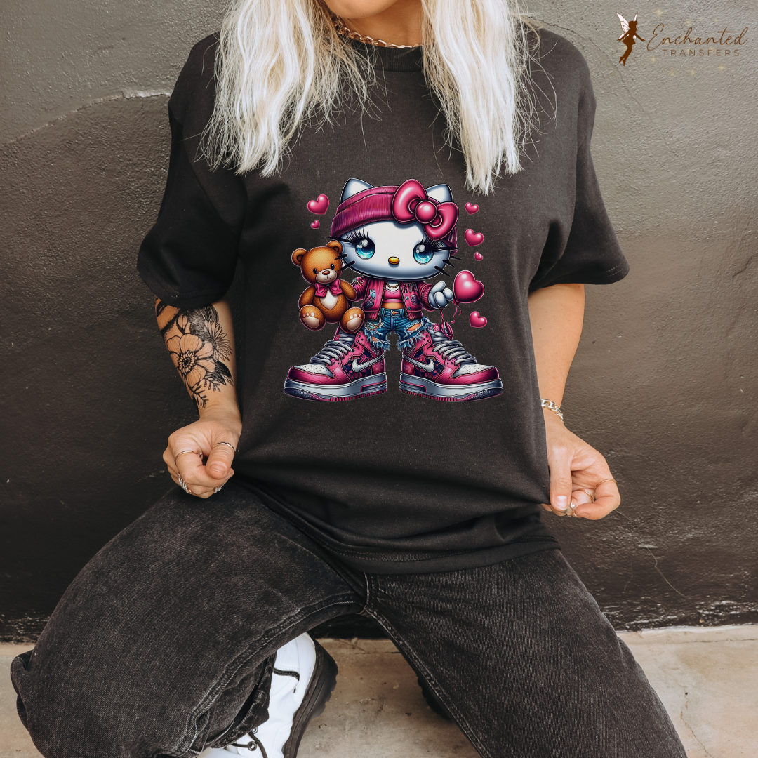 Hood Kitty - Ready to Press DTF Transfer