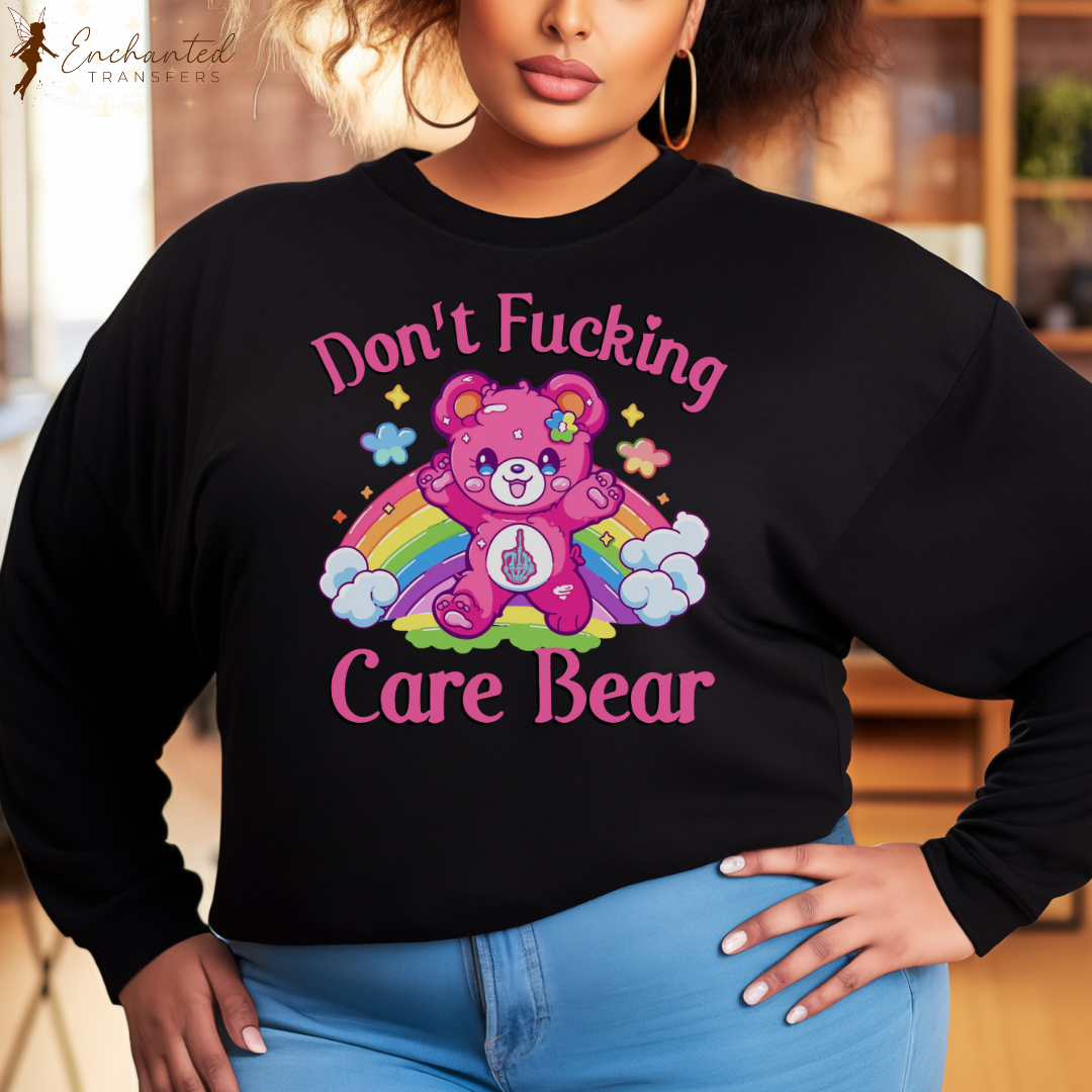 Don't F Carebear - Ready to Press DTF Transfer