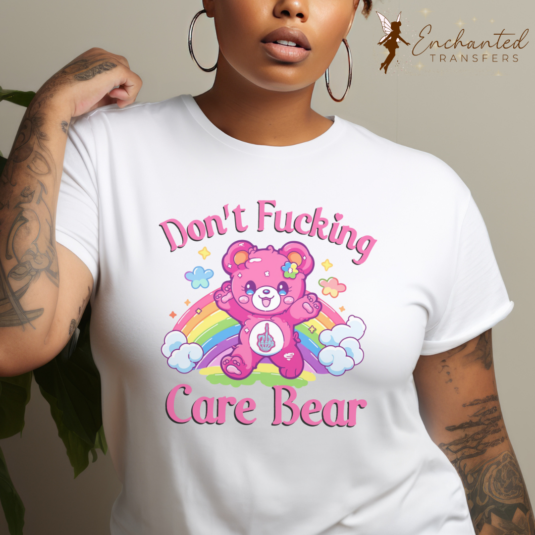 Don't F Carebear - Ready to Press DTF Transfer