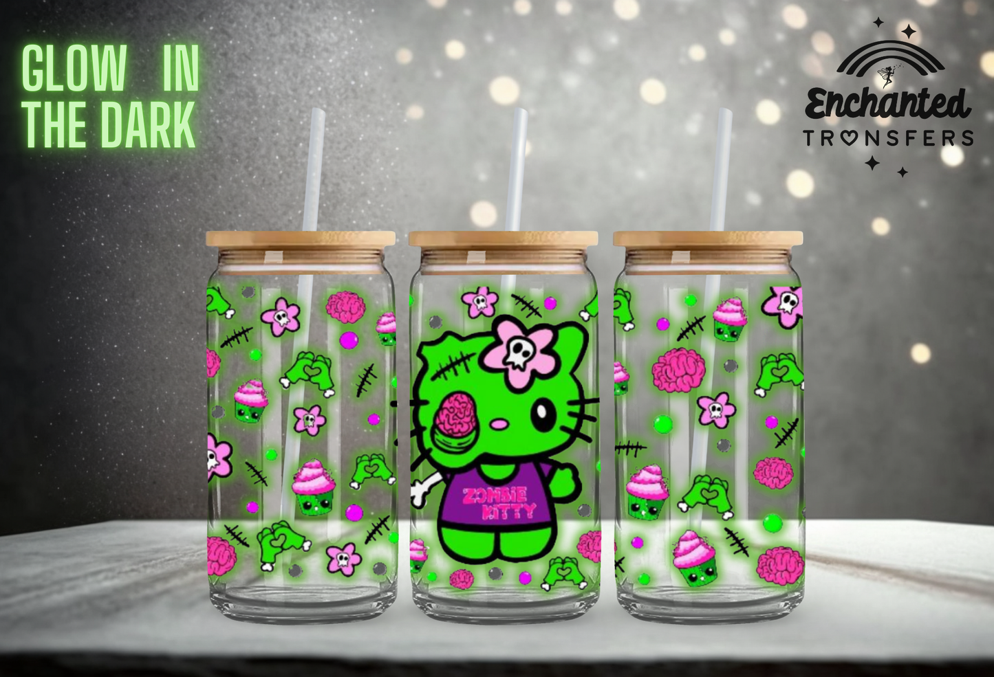Zombie Kitty - GLOW IN THE DARK