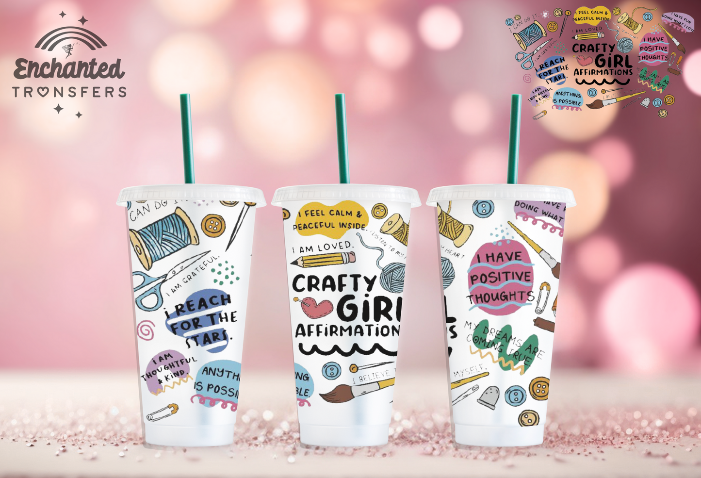 Crafty Girl Affirmations 24oz
