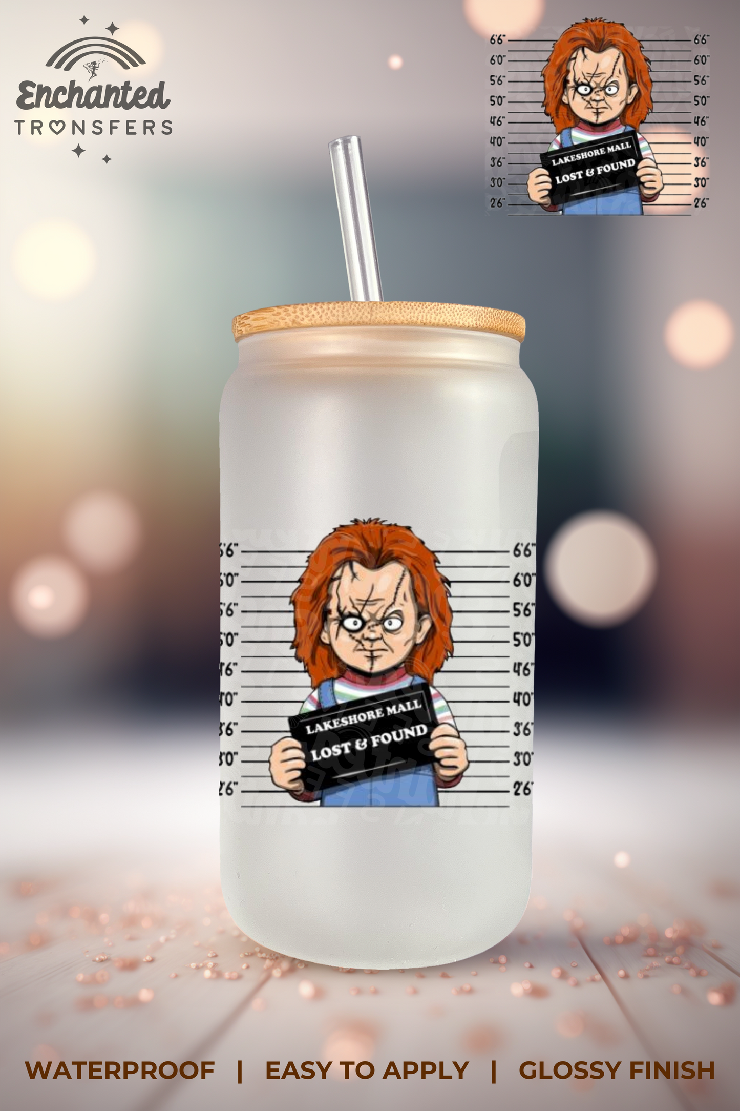 Horror Mug Shot (Decal)