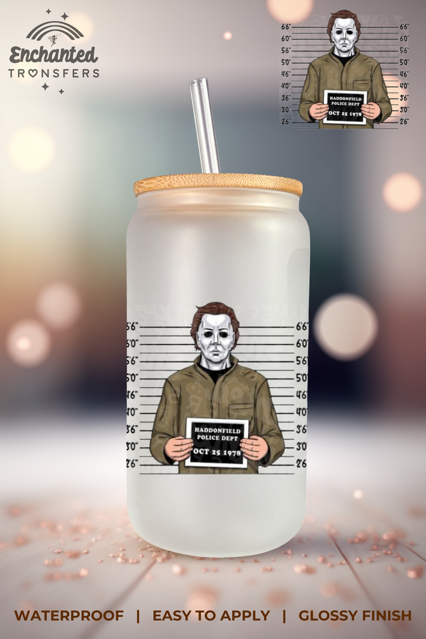 Horror Mug Shot (Decal)