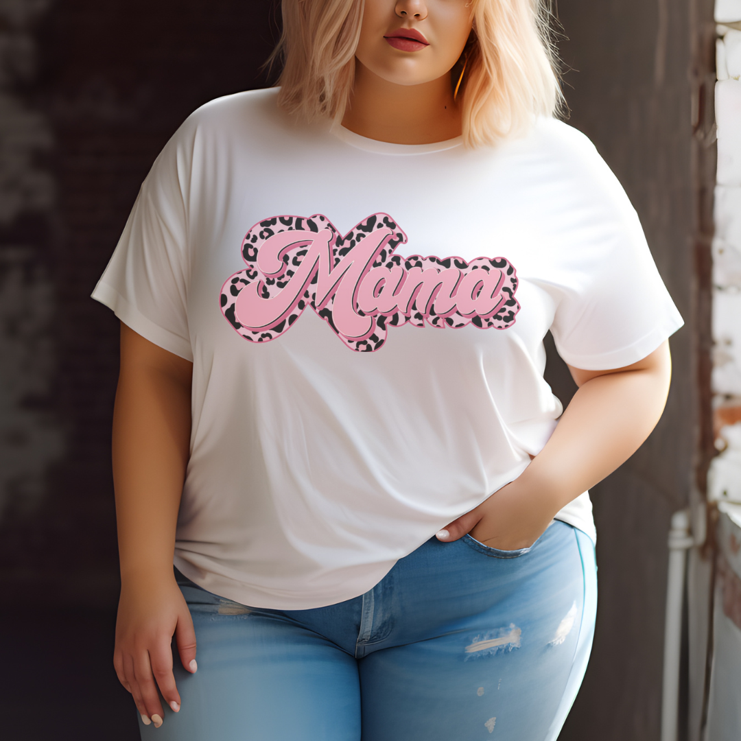 Pink Mama Cheetah - Ready to Press DTF Transfer