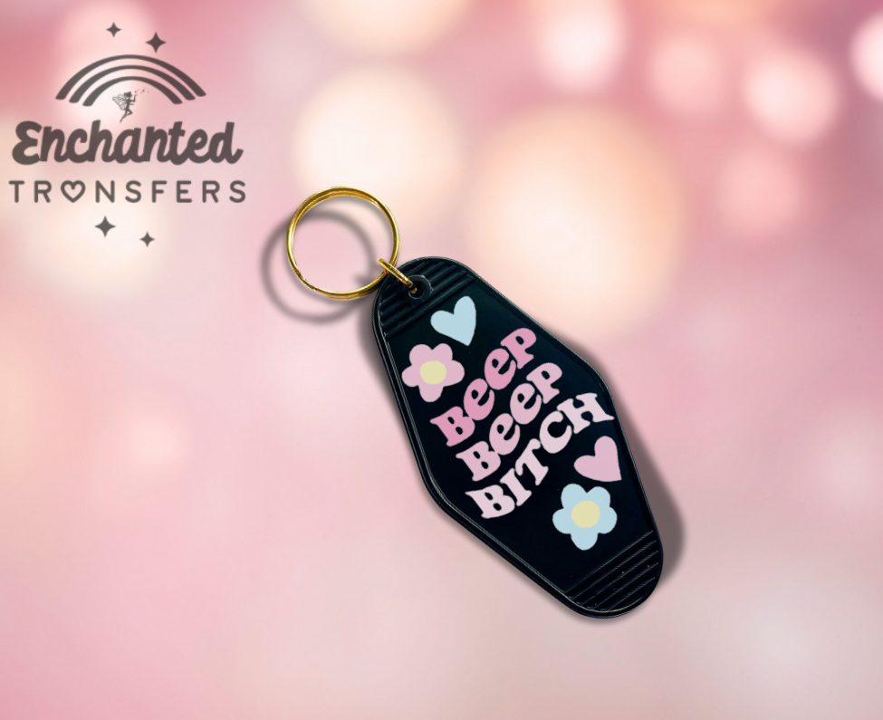 Beep Beep Bitch - Key Chain Decal