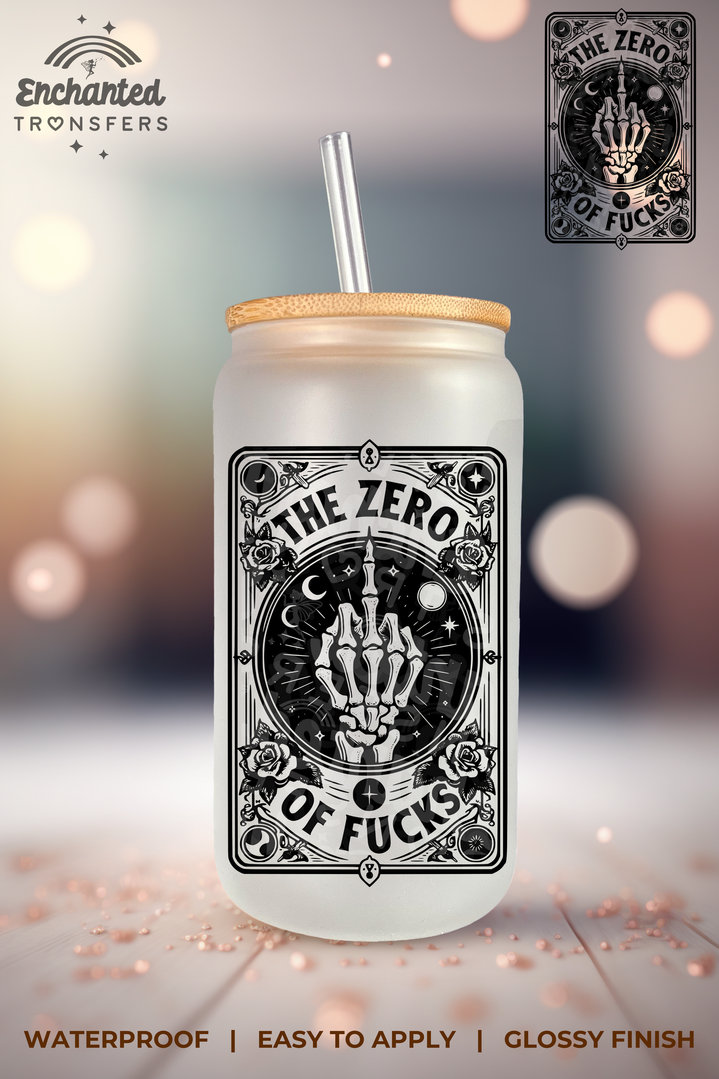 "The Zero of Fucks" - Tarot Card Collection (DECAL)