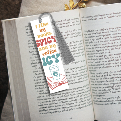 I like my Books Spicy - Bookmark Decal